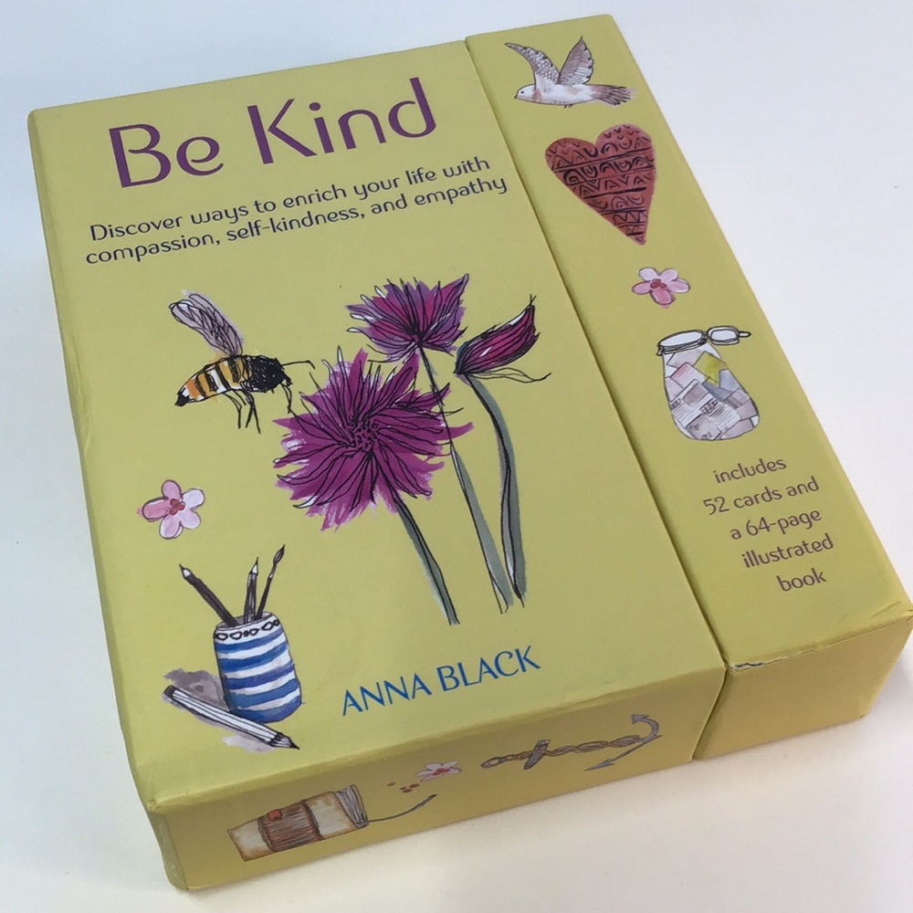 Be Kind Card Set with box and book by Anna Black inspirational or gift set